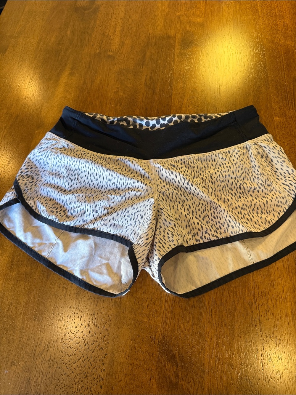 lululemon athletica Light Gray Shorts with Black Trim
